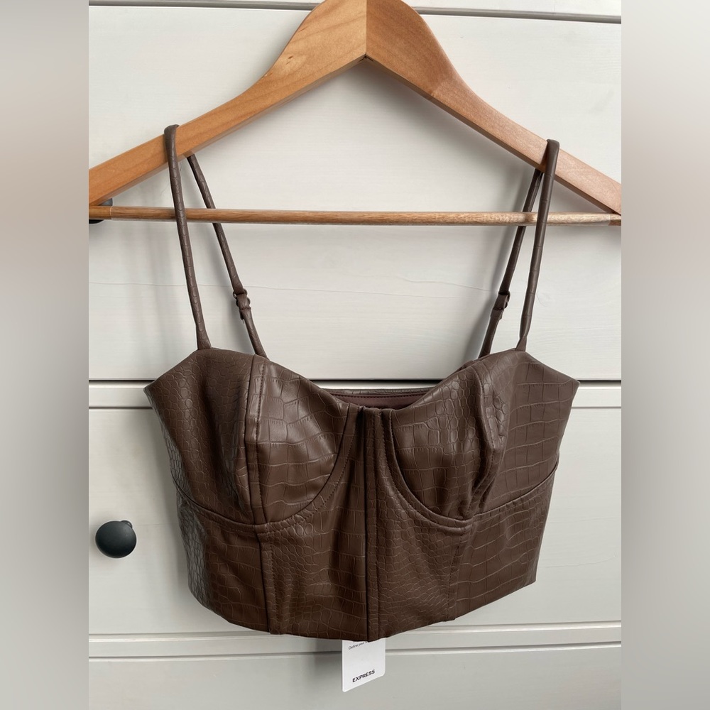 Express Brown Bustier - Body Contour Collection (XS)